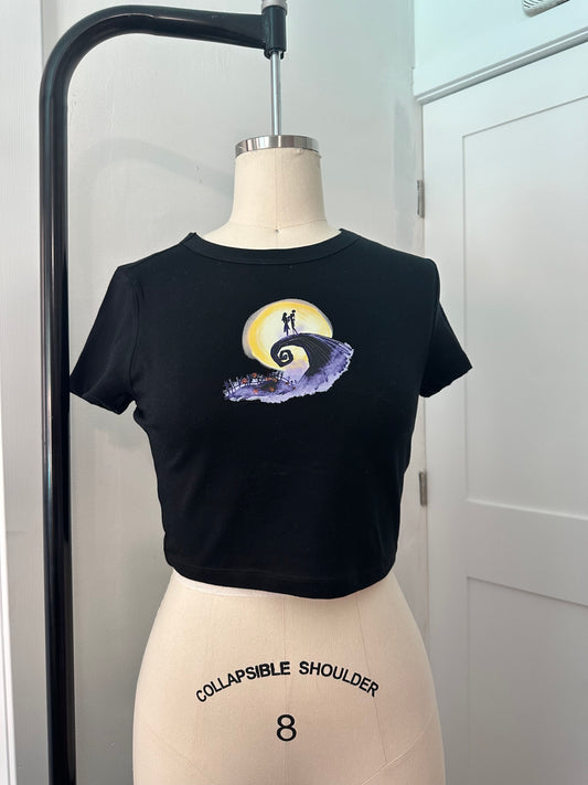 THE BEST NIGHTMARE CROPPED TEE