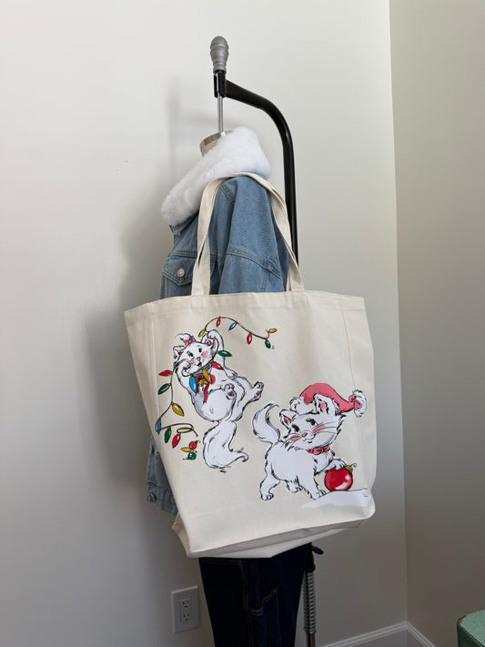 BONJOUR CHRISTMAS TOTE