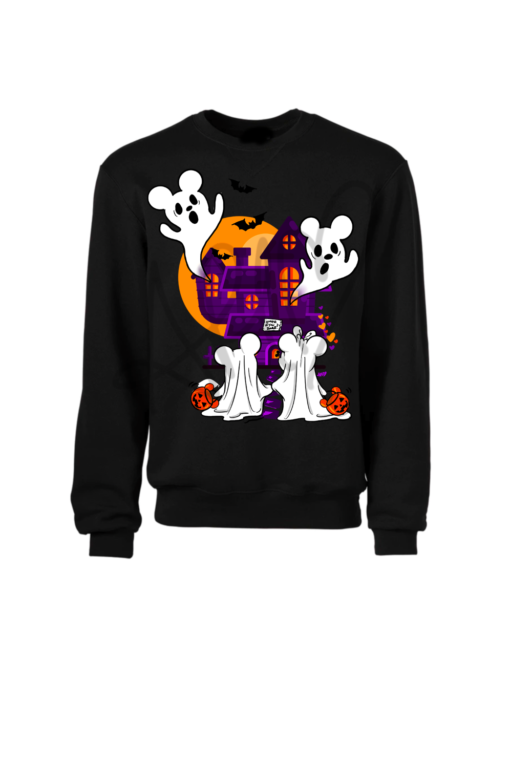 Haunted House purple Crewneck