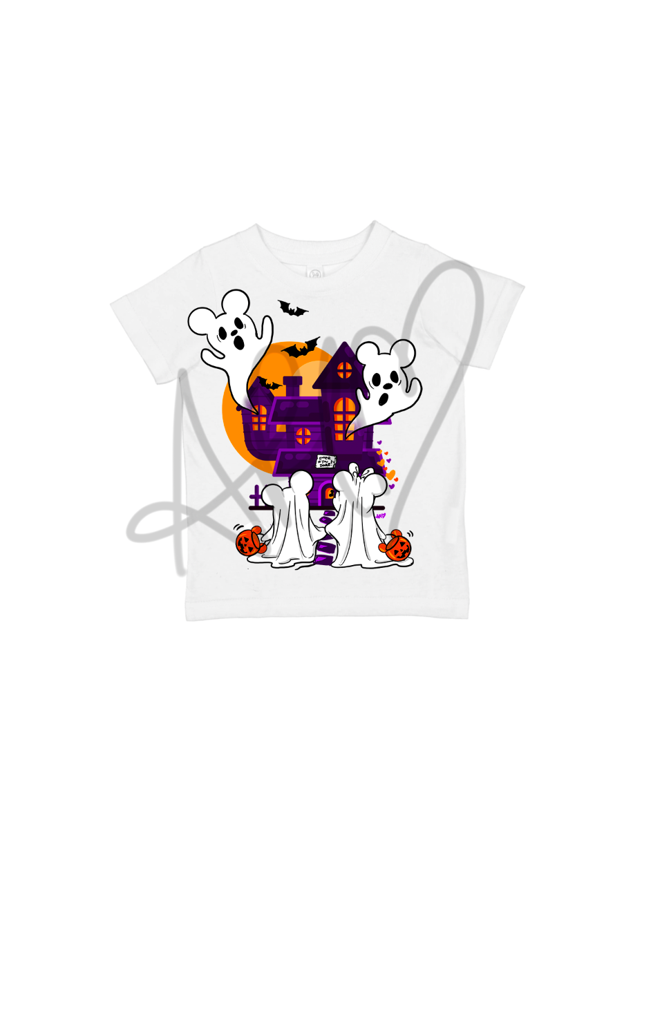 Kids Purple Haunted House Tee