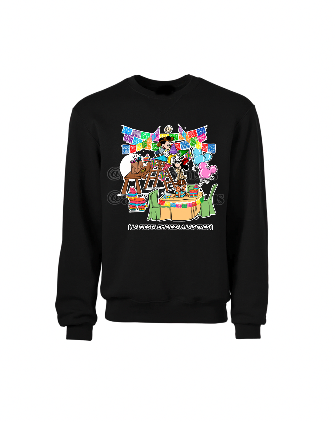 LA FIESTA EMPIEZA A LAS 3 CREWNECK