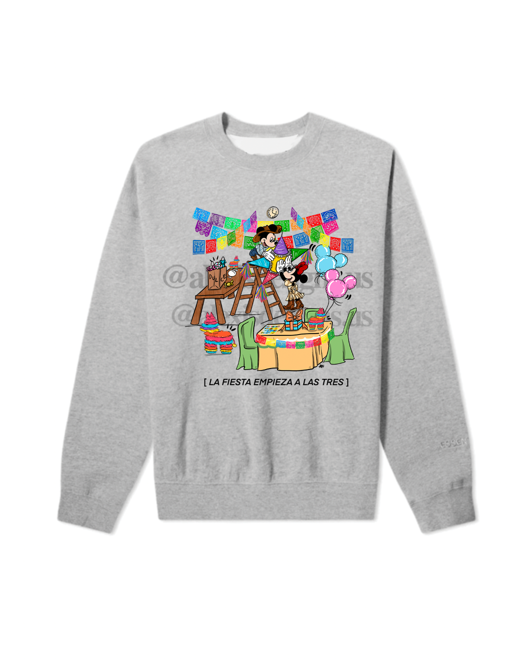 LA FIESTA EMPIEZA A LAS 3 CREWNECK