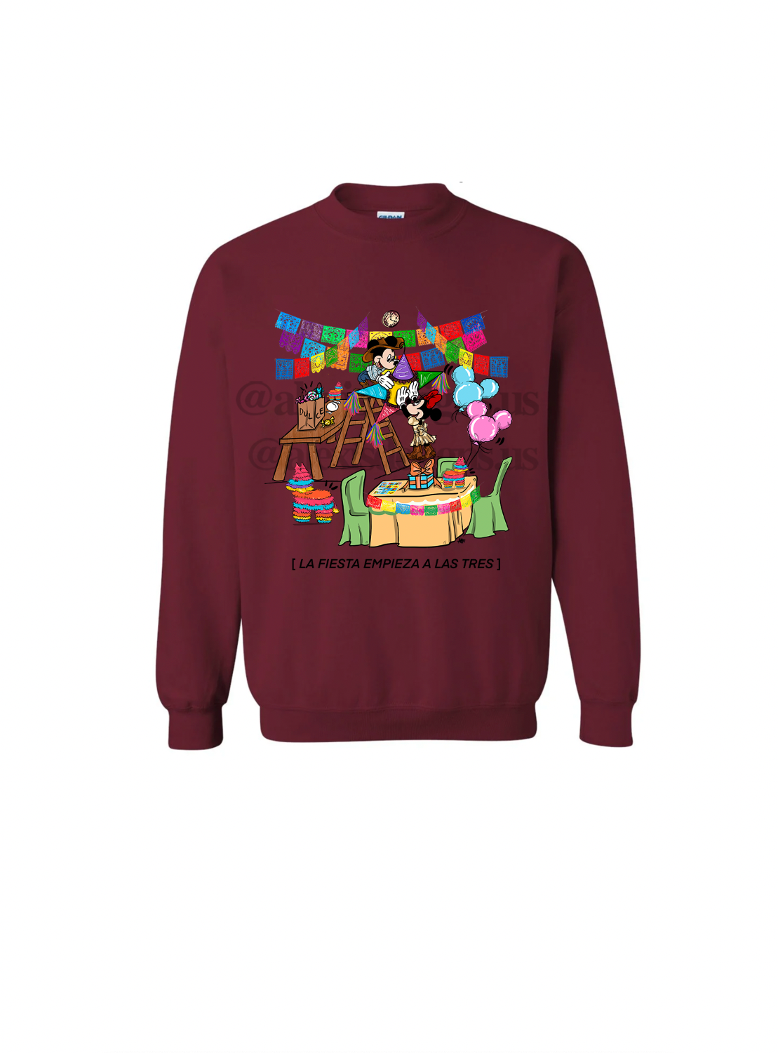 LA FIESTA EMPIEZA A LAS 3 CREWNECK