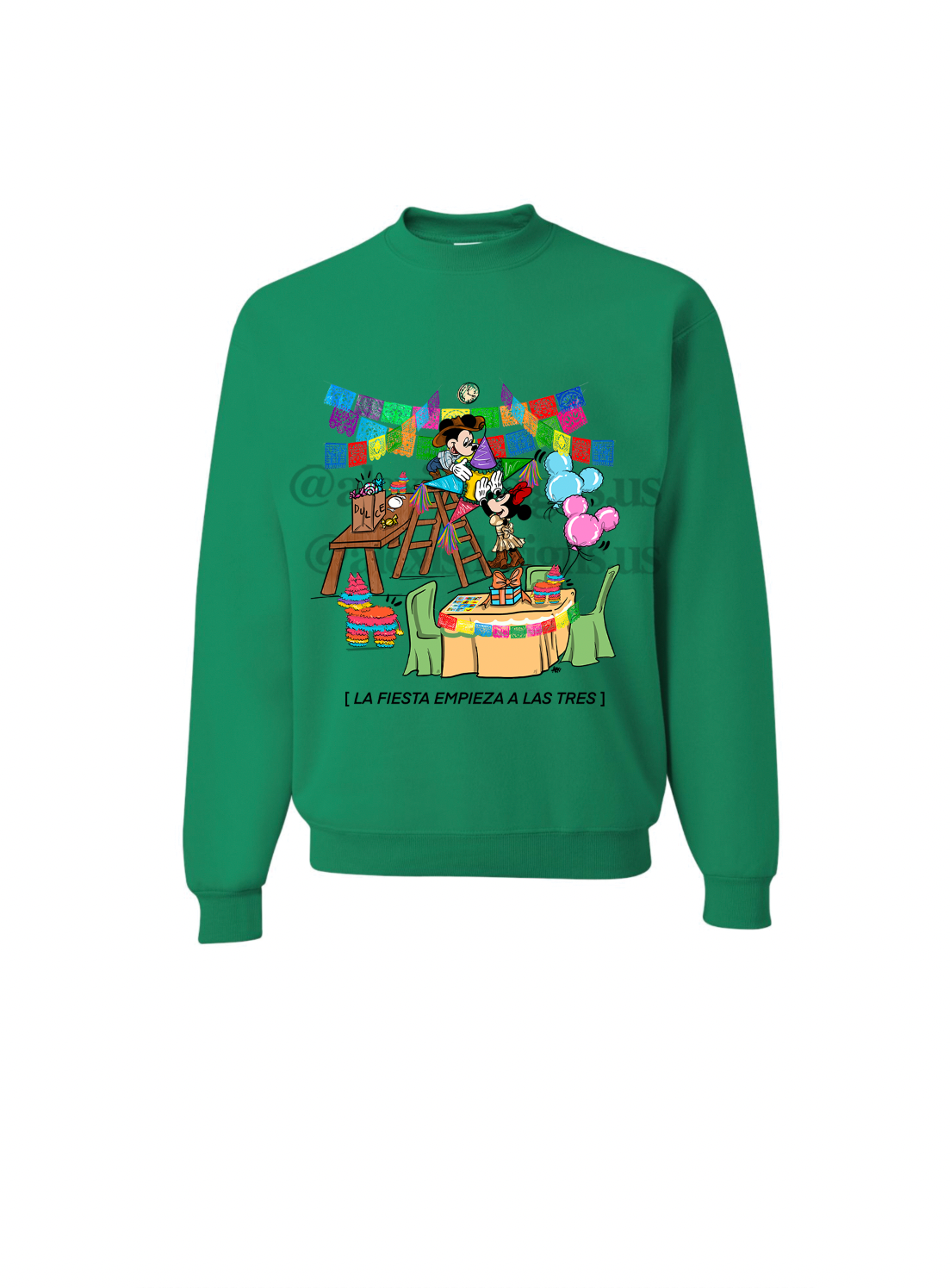 LA FIESTA EMPIEZA A LAS 3 CREWNECK