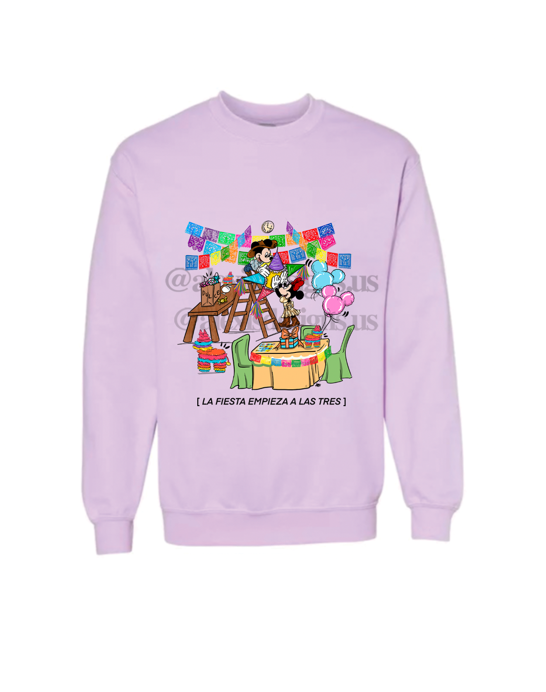 LA FIESTA EMPIEZA A LAS 3 CREWNECK