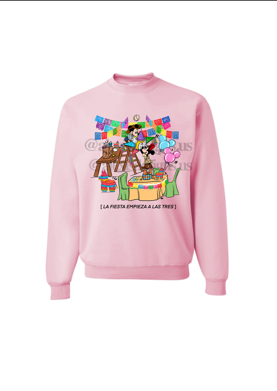 LA FIESTA EMPIEZA A LAS 3 CREWNECK