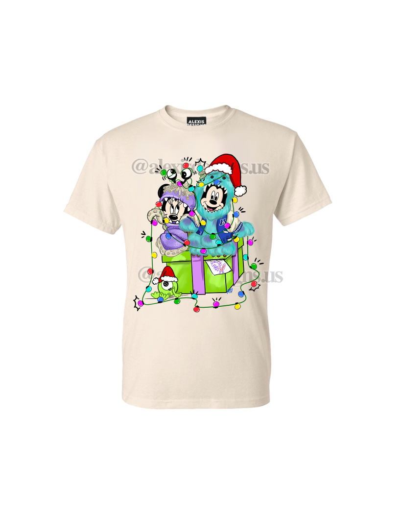 Christmas Inspired Monster's Inc. Adult Tee