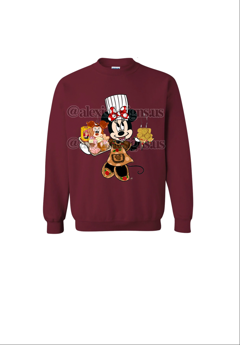 MINNIE CHEF CREWNECK