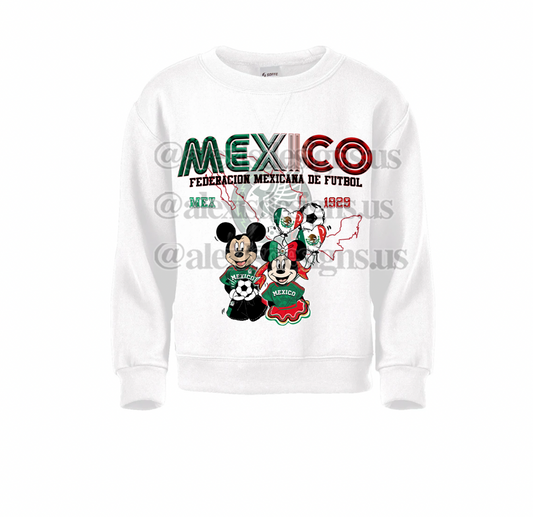 MEXICO MICKI & MINNI INSPIRED KIDS CREWNECK