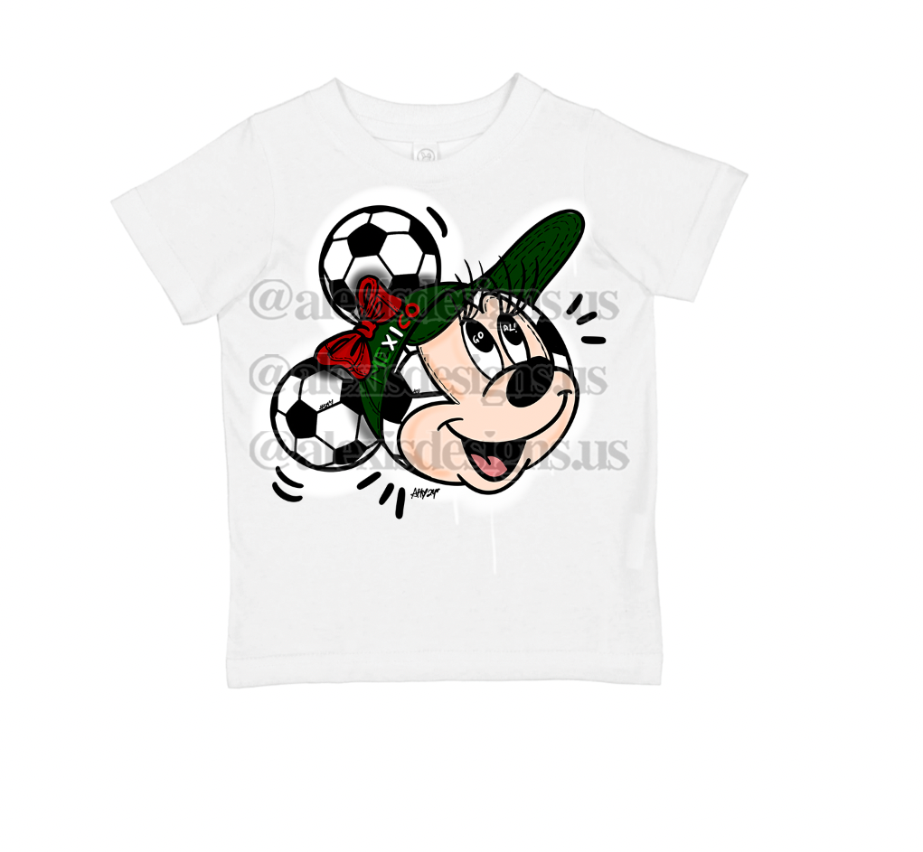 MEXICO MINNI HEAD INSPIRED KIDS TEE