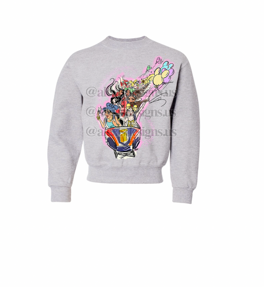PRINCESS COASTER KIDS CREWNECK
