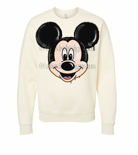 BOY MOUSE BALLOON CREWNECK