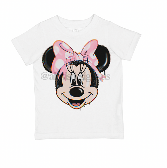 KIDS GIRL MOUSE BALLOON TEE