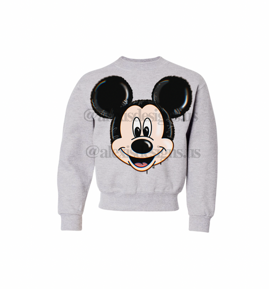 KIDS BOY MOUSE BALLOON CREWNECK