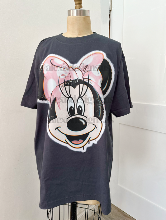 GIRL MOUSE HAPPY HERE TSHIRT