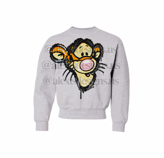 KIDS TIGER BALLOON CREWNECK