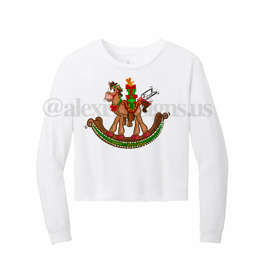 ROCKIN' BULLSEYE CROPPED LONG SLEEVE