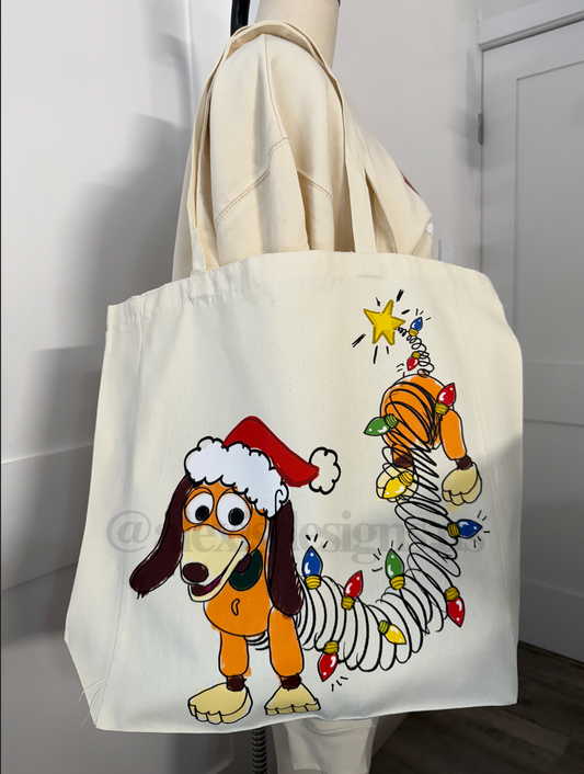 A SLINKY CHRISTMAS LARGE TOTE