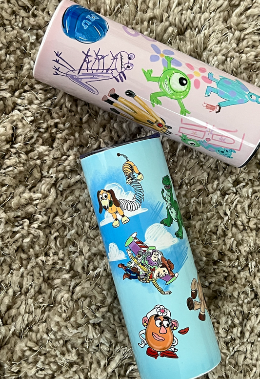 ANDYS TOYS AND BOO TUMBLER