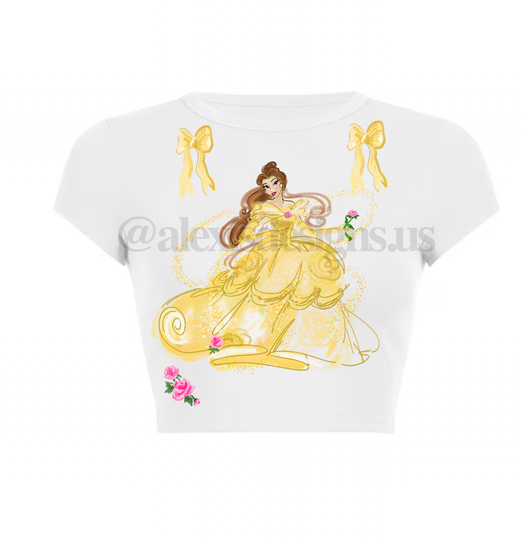 CROPPED TALE AS OLD AS TIME TSHIRT