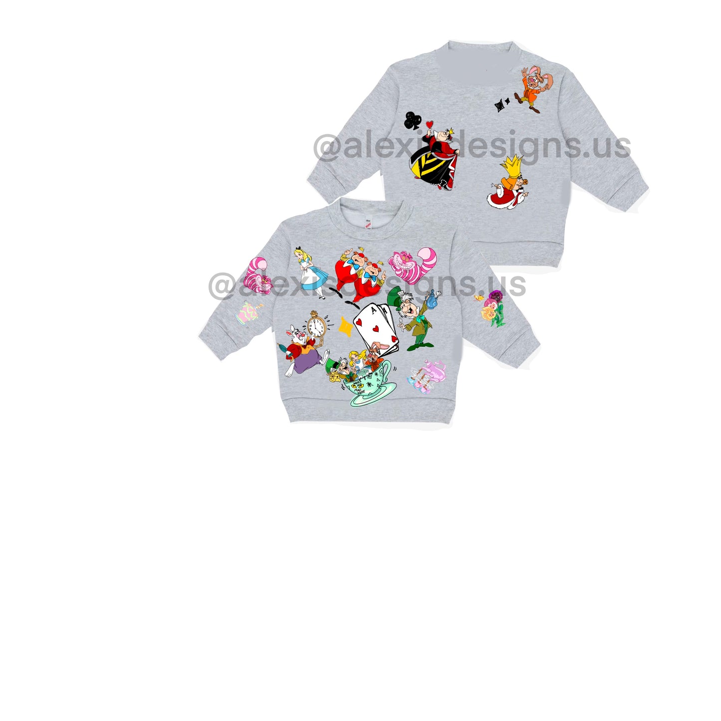 KIDS ALICE'S GARDEN CREWNECK