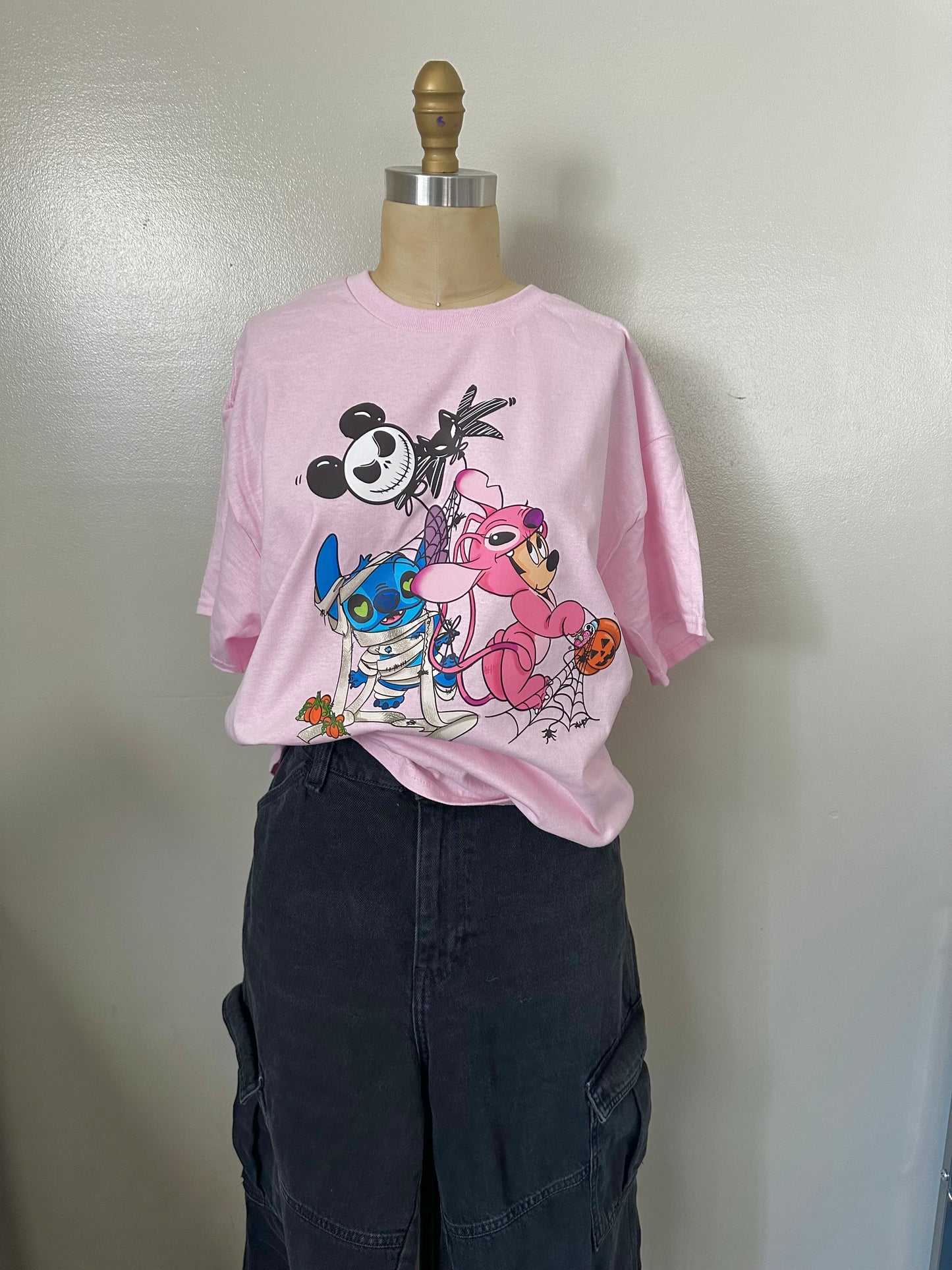 Stitch and Angel inspired trick or treat t shirt