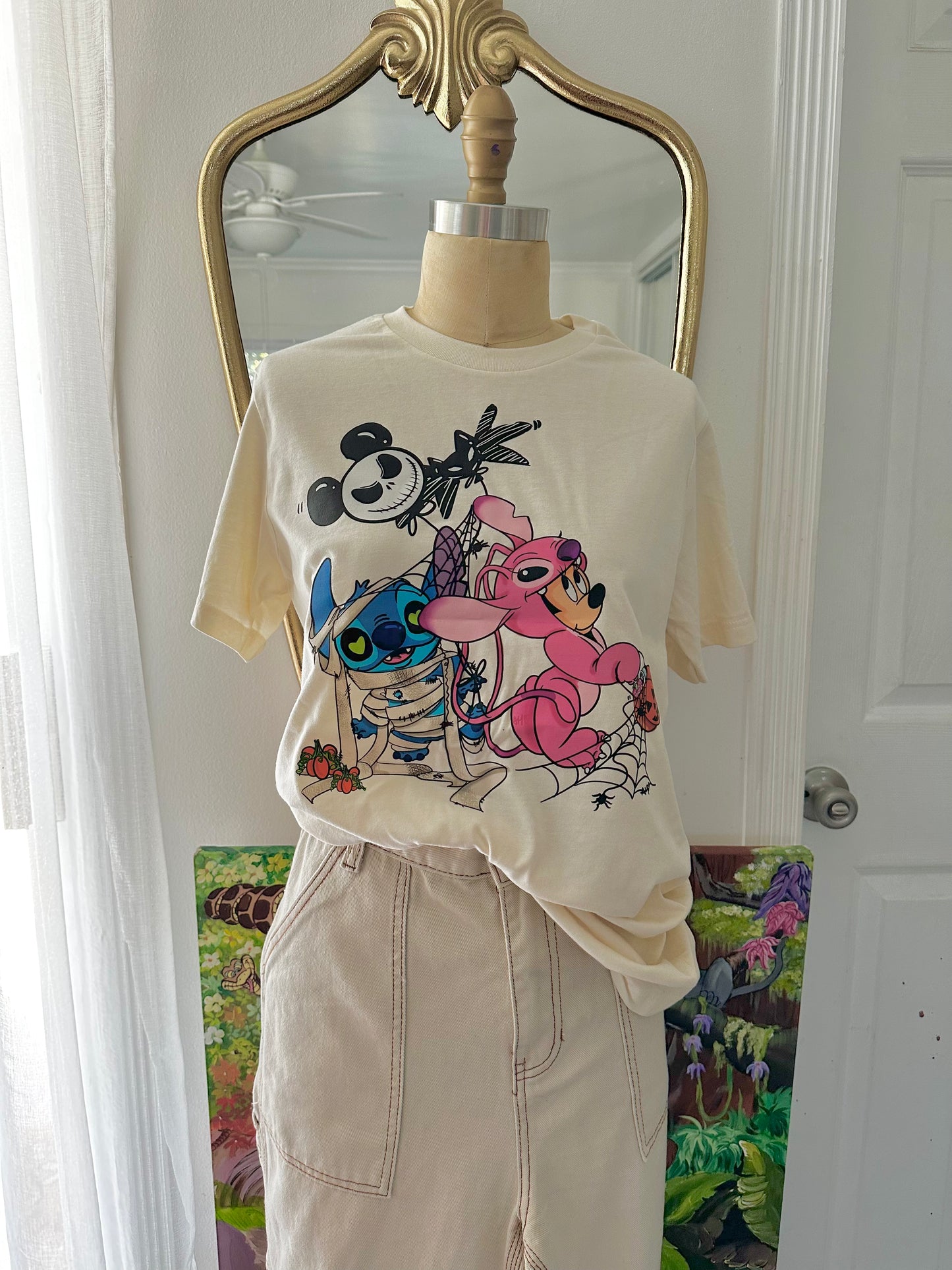 Stitch and Angel inspired trick or treat t shirt