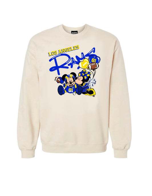LA RAM-S GRAFFITI INSPIRED CREWNECK