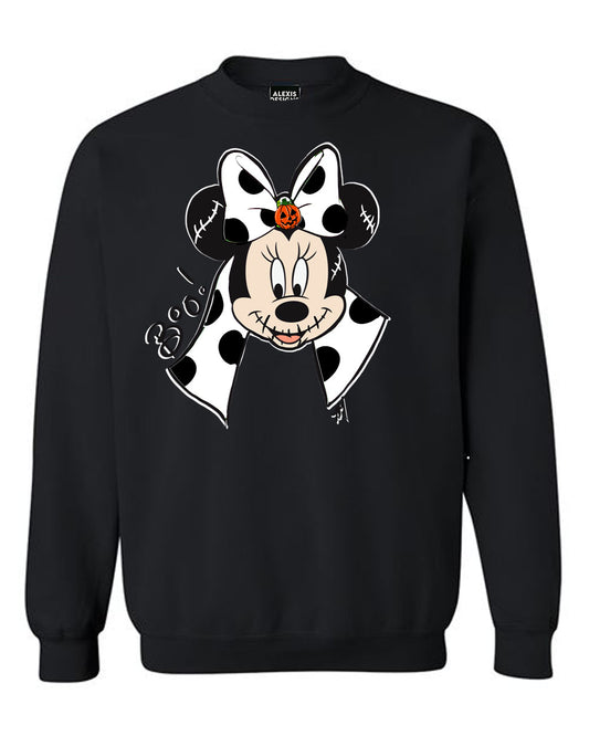 Minnie Large Bow White inspired Crewneck