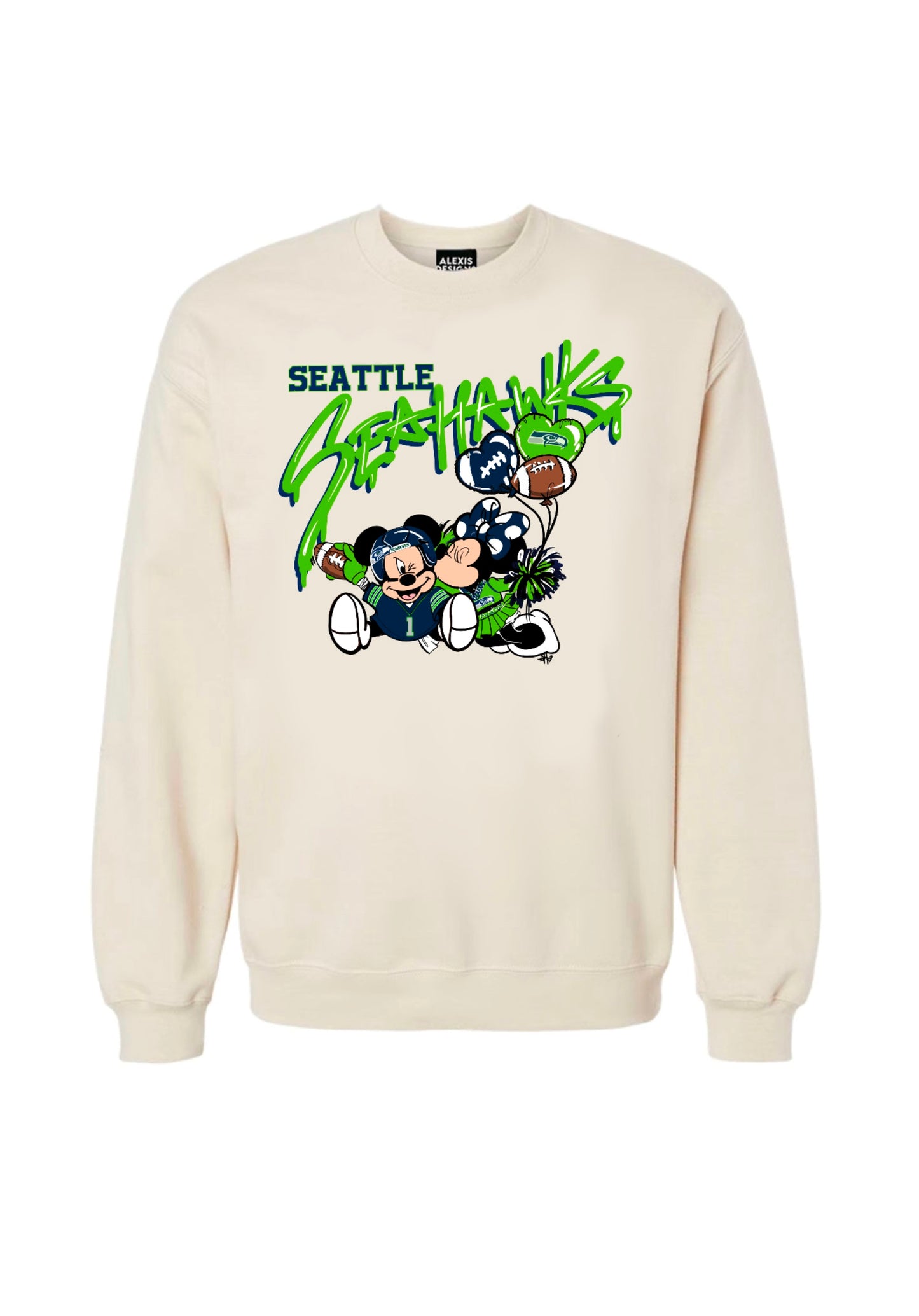 SEA-HAWK GRAFITTI INSPIRED CREWNECK