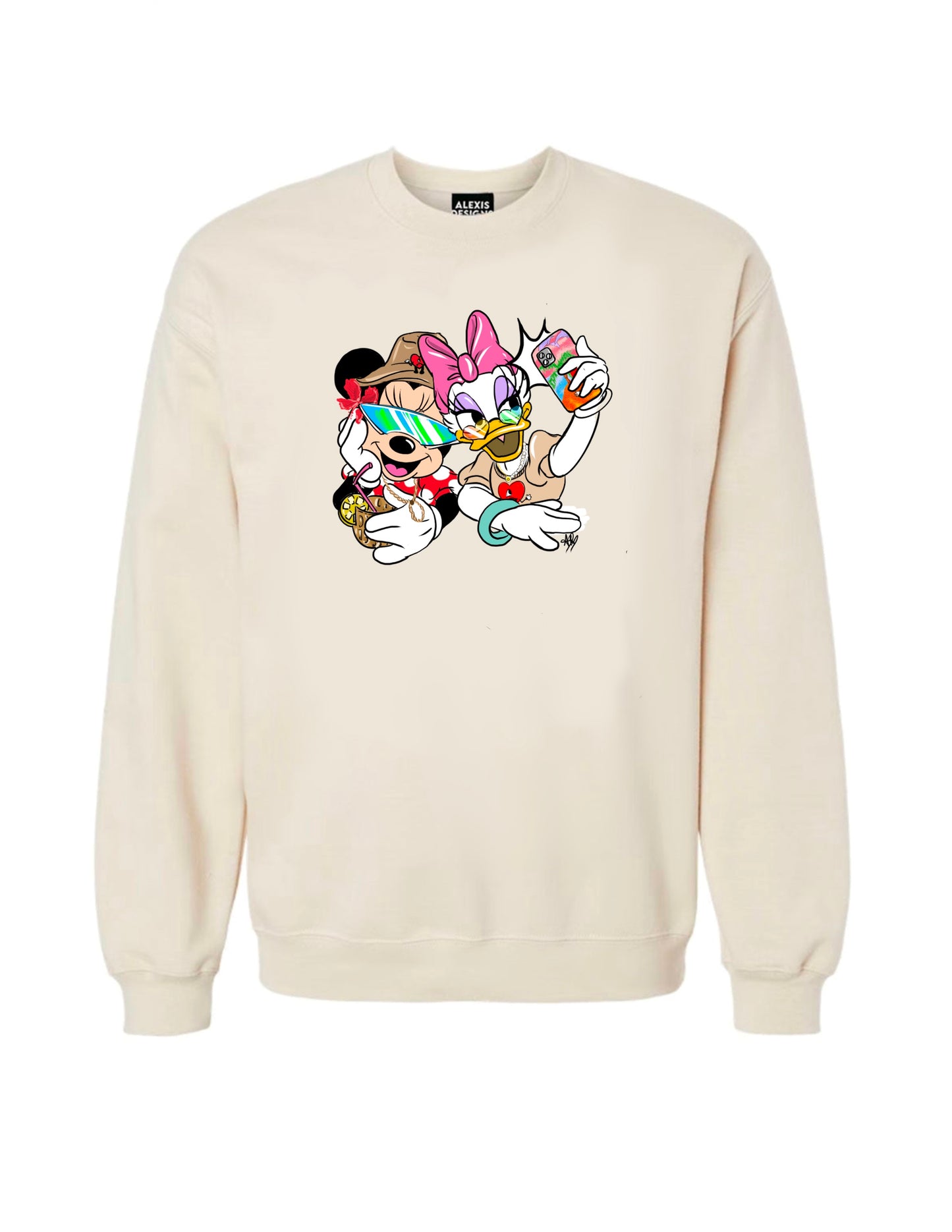 UNISEX CREWNECK UNA SELFIE INSPIRED- OFF WHITE COLOR