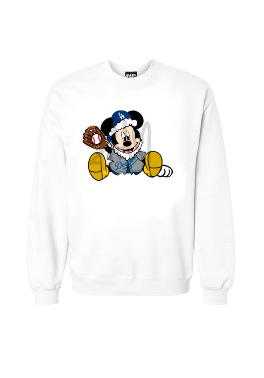 DODGER CHRISTMAS INSPIRED CREWNECK