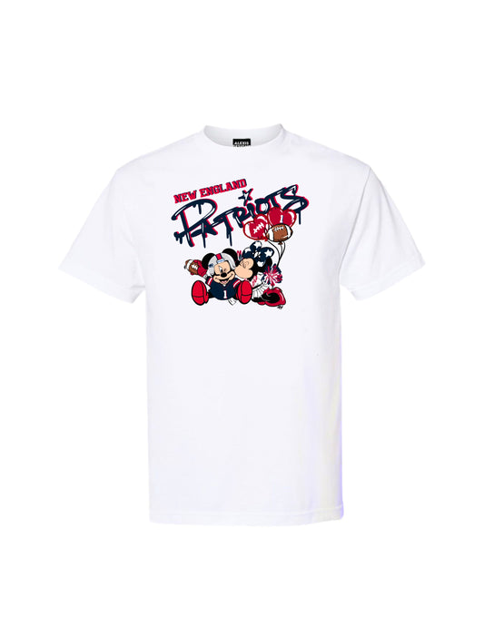 KIDS PATRIOTS GRAFFITI INSPIRED T-SHIRT
