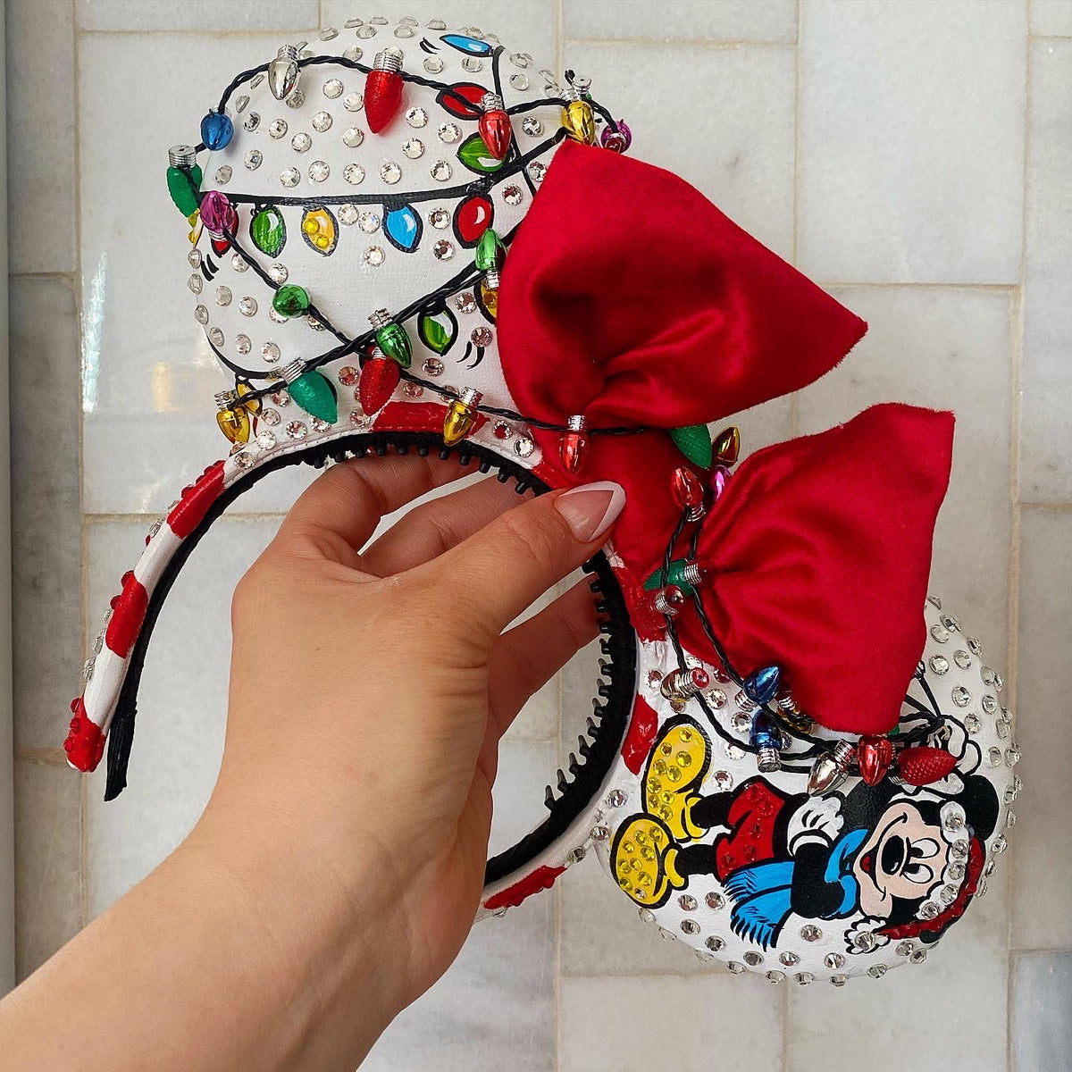 Mickey Christmas lights