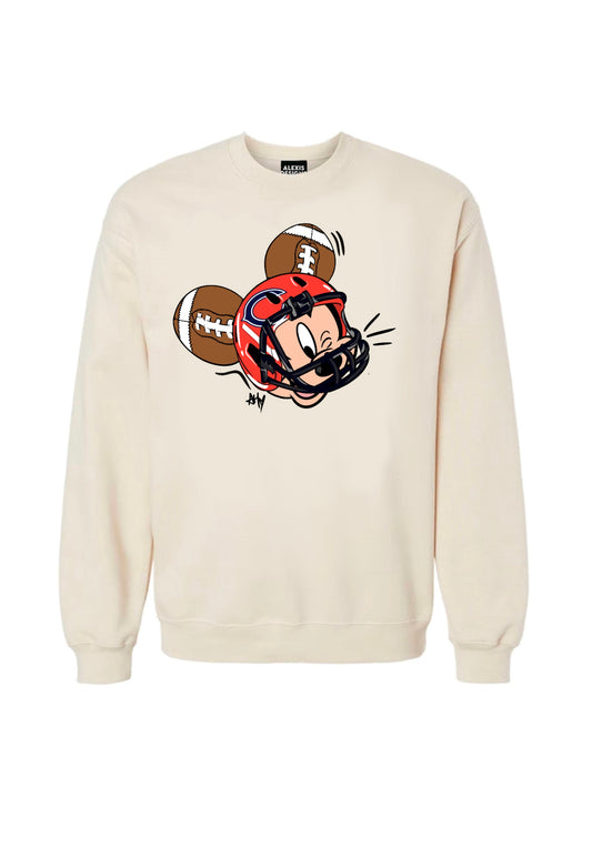 CHI BEARS HELMET CREWNECK