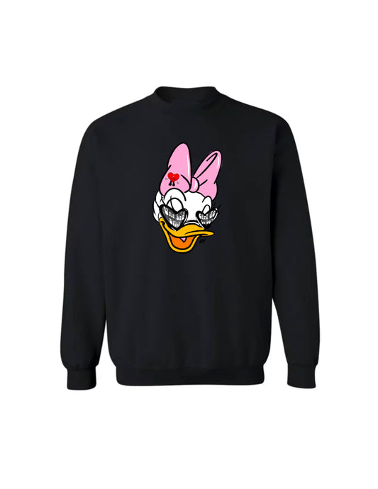 UNISEX CREWNECK UNA BAD B INSPIRED- WHITE