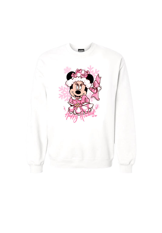 KIDS PINK SNOWFLAKE INSPIRED CREWNECK