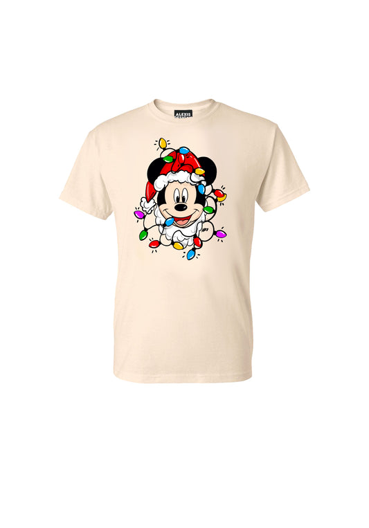 MICKEY CHRISTMAS LIGHTS INSPIRED T SHIRT