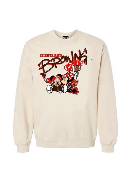 CLE BROWNS GRAFITTI INSPIRED CREWNECK