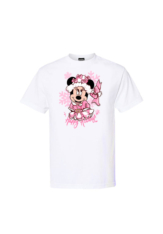 KIDS SNOWFLAKE MINNIE HOLIDAY INSPIRED T-SHIRT