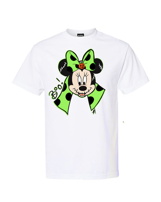 Green Bow Straight fit tee